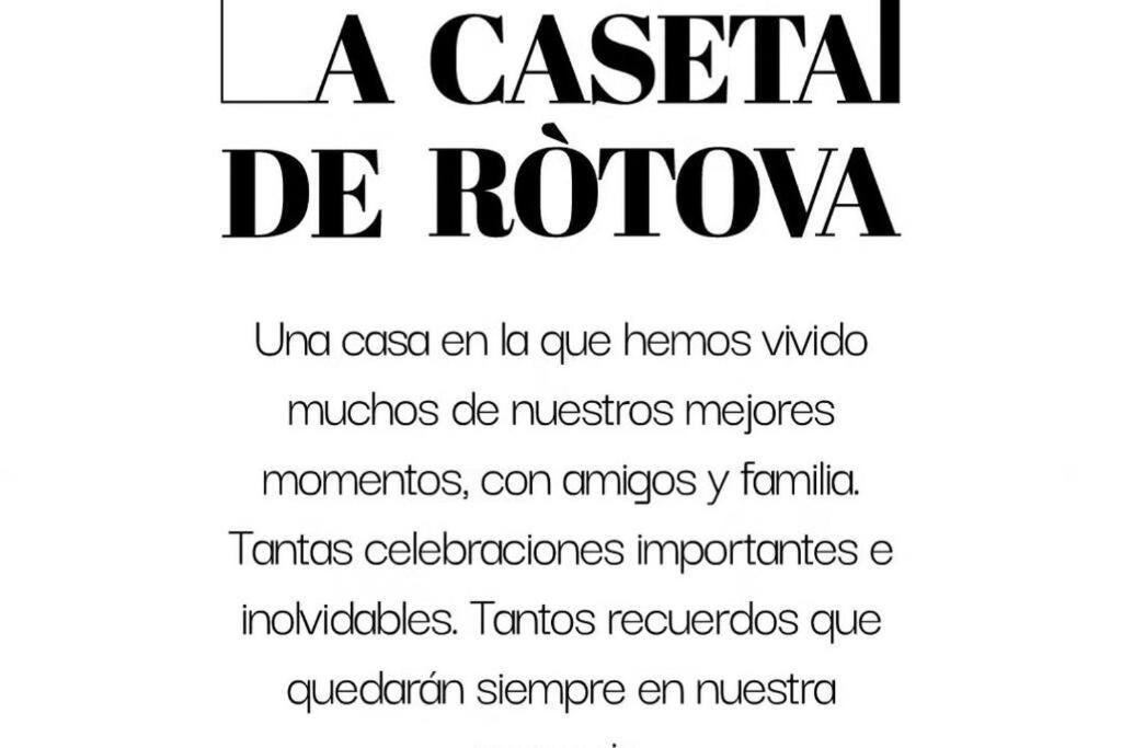La Caseta De Rotova - Casa Rural Para Desconectar Buitenkant foto